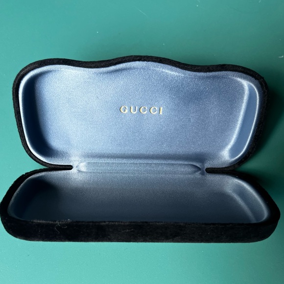 🖤 GUCCI CASE ONLY for Eyeglasses! Black Velvet Authentic! UNISEX New! - Picture 4 of 7